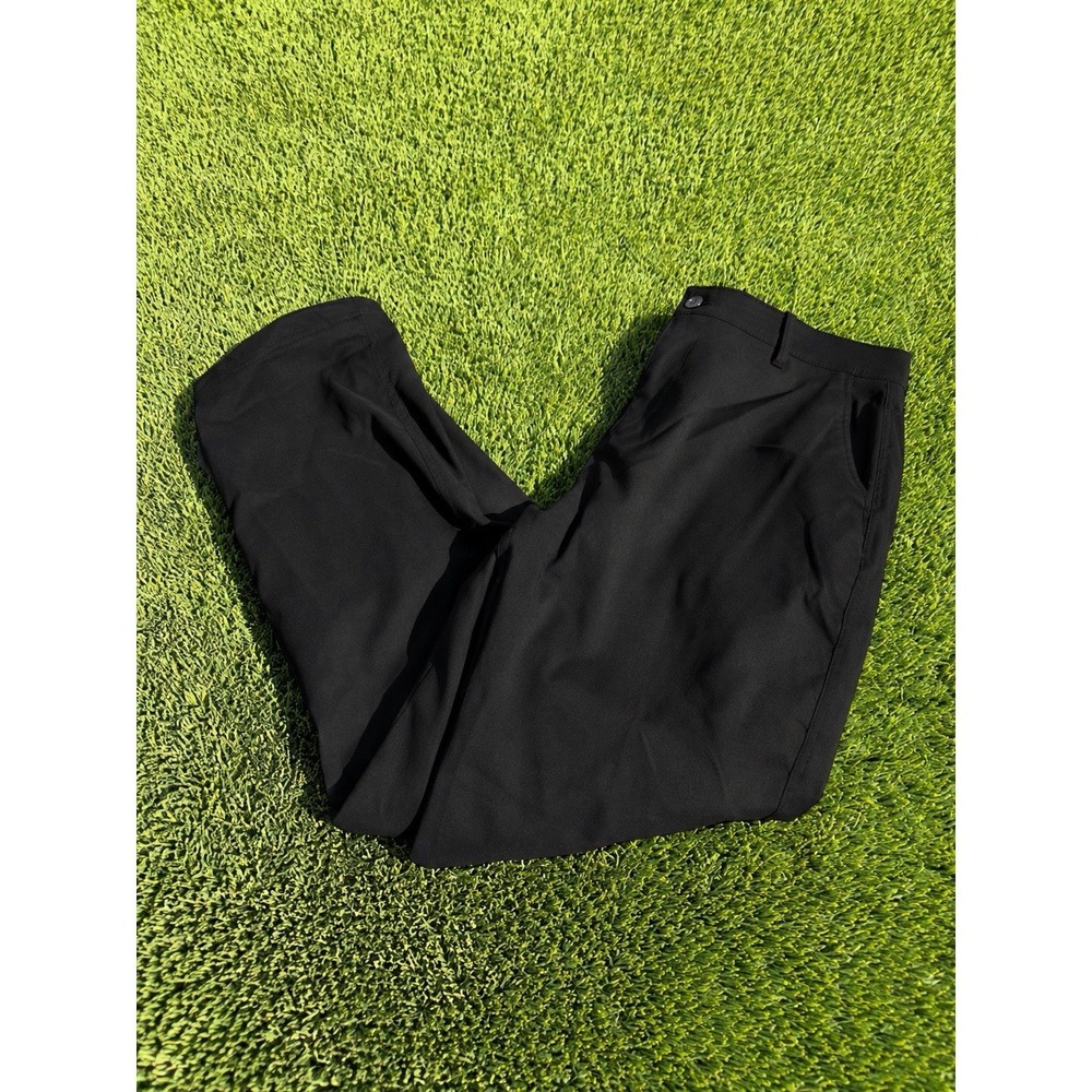 Gerry Men's Fleece Lined Pant Stretch Fabric Zip Pocket Black‎ size 38x32